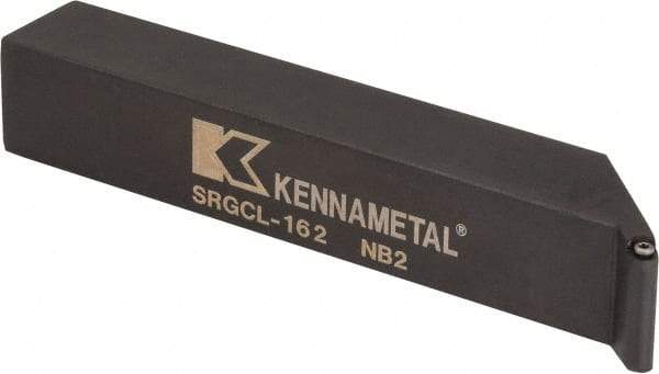 Kennametal - SRGC, Left Hand Cut, 1" Shank Height x 1" Shank Width, Neutral Rake Indexable Turning Toolholder - 6" OAL, RC..21.5. Insert Compatibility, Series Screw-On - A1 Tooling