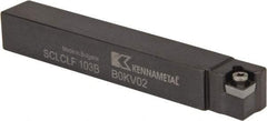 Kennametal - SCLC, Left Hand Cut, 5° Lead Angle, 5/8" Shank Height x 5/8" Shank Width, Neutral Rake Indexable Turning Toolholder - 4-1/2" OAL, CC..32.5. Insert Compatibility, Series Screw-On - A1 Tooling