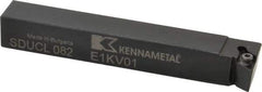 Kennametal - SDUC, Left Hand Cut, 3° Lead Angle, 1/2" Shank Height x 1/2" Shank Width, Neutral Rake Indexable Turning Toolholder - 3-1/2" OAL, DC..21.5. Insert Compatibility, Series Screw-On - A1 Tooling