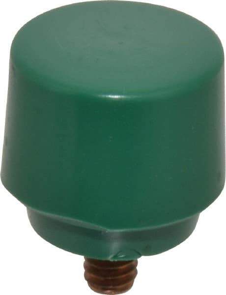 NUPLA - 2" Face Diam, Grade Tough, Green Hammer Tip/Face - Brass - A1 Tooling