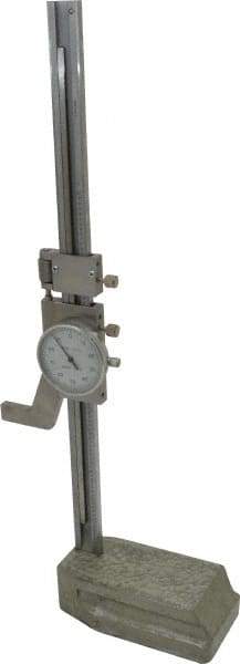 Value Collection - 8" Stainless Steel Dial Height Gage - 0.001" Graduation, Dial Display - A1 Tooling