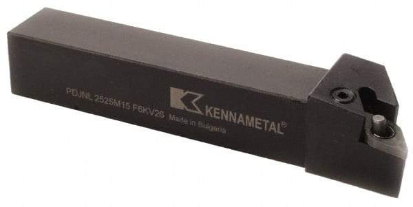 Kennametal - PDJN, Right Hand Cut, 3° Lead Angle, 32mm Shank Height x 25mm Shank Width, Negative Rake Indexable Turning Toolholder - 170mm OAL, DN..1506.. Insert Compatibility, Series Kenlever - A1 Tooling