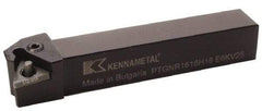 Kennametal - PTGN, Right Hand Cut, 0° Lead Angle, 25mm Shank Height x 25mm Shank Width, Negative Rake Indexable Turning Toolholder - 150mm OAL, TN..1604.. Insert Compatibility, Series Kenlever - A1 Tooling