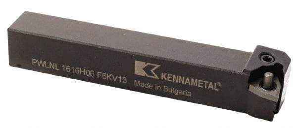 Kennametal - PWLN, Left Hand Cut, 5° Lead Angle, 25mm Shank Height x 25mm Shank Width, Negative Rake Indexable Turning Toolholder - 150mm OAL, WN..0804.. Insert Compatibility, Series Kenlever - A1 Tooling