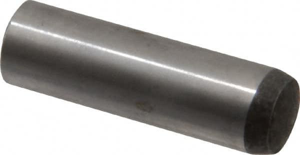 Value Collection - 10mm Diam x 35mm Pin Length Alloy Steel Standard Dowel Pin - C 58-62 Hardness, 37,100 Lb Breaking Strength, 1 Rounded End - A1 Tooling