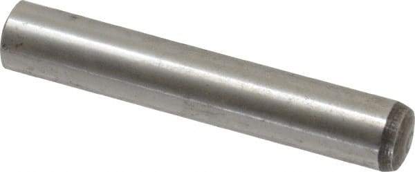 Value Collection - 10mm Diam x 60mm Pin Length Alloy Steel Standard Dowel Pin - C 58-62 Hardness, 37,100 Lb Breaking Strength, 1 Rounded End - A1 Tooling