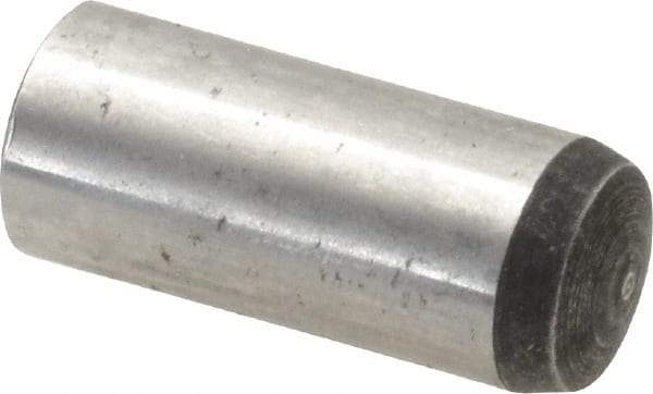 Value Collection - 12mm Diam x 30mm Pin Length Alloy Steel Standard Dowel Pin - C 58-62 Hardness, 53,400 Lb Breaking Strength, 1 Rounded End - A1 Tooling