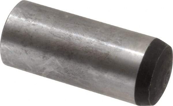 Value Collection - 16mm Diam x 40mm Pin Length Alloy Steel Standard Dowel Pin - C 58-62 Hardness, 94,900 Lb Breaking Strength, 1 Rounded End - A1 Tooling