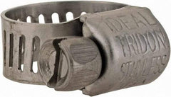 IDEAL TRIDON - SAE Size 4, 5/16 to 5/8" Diam, Stainless Steel Miniature Worm Drive Clamp - 5/16" Wide, Material Grade 301, Series 350 - A1 Tooling