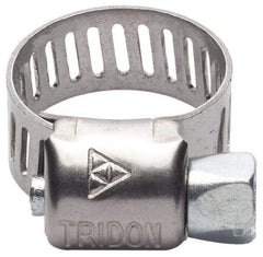 IDEAL TRIDON - SAE Size 188, 2-1/16 to 12-1/4" Diam, Stainless Steel Worm Drive Clamp - 1/2" Wide, Material Grade 201/305, Series 620 - A1 Tooling