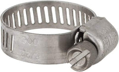 IDEAL TRIDON - SAE Size 6, 5/16 to 7/8" Diam, Stainless Steel Miniature Worm Drive Clamp - 5/16" Wide, Material Grade 301, Series 350 - A1 Tooling