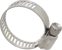 IDEAL TRIDON - SAE Size 8, 7/16 to 1" Diam, Stainless Steel Miniature Worm Drive Clamp - 5/16" Wide, Material Grade 301, Series 350 - A1 Tooling