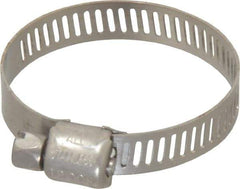 IDEAL TRIDON - SAE Size 16, 11/16 to 1-1/2" Diam, Stainless Steel Miniature Worm Drive Clamp - 5/16" Wide, Material Grade 301, Series 350 - A1 Tooling