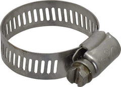 IDEAL TRIDON - SAE Size 16, 11/16 to 1-1/2" Diam, Stainless Steel Worm Drive Clamp - 1/2" Wide, Material Grade 201/305, Series 620 - A1 Tooling