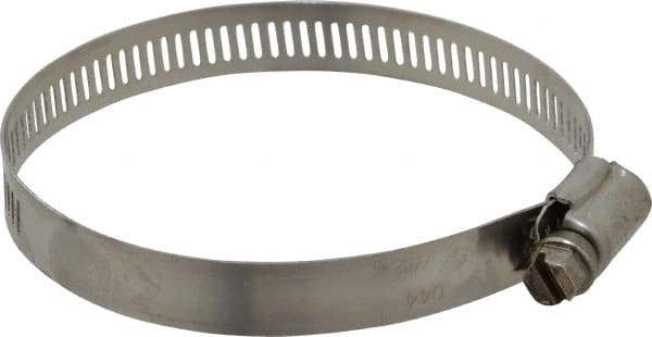 IDEAL TRIDON - SAE Size 44, 2-5/16 to 3-1/4" Diam, Stainless Steel Worm Drive Clamp - 1/2" Wide, Material Grade 201/305, Series 620 - A1 Tooling