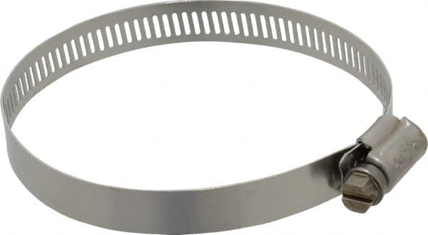 IDEAL TRIDON - SAE Size 48, 2-9/16 to 3-1/2" Diam, Stainless Steel Worm Drive Clamp - 1/2" Wide, Material Grade 201/305, Series 620 - A1 Tooling