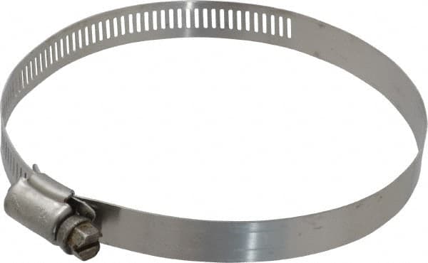 IDEAL TRIDON - SAE Size 64, 2-1/2 to 4-1/2" Diam, Stainless Steel Worm Drive Clamp - 1/2" Wide, Material Grade 201/305, Series 620 - A1 Tooling