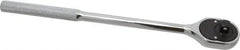 Proto - 3/8" Drive Pear Head Ratchet - Chrome Finish, 11" OAL, 24 Gear Teeth, Standard Head - A1 Tooling