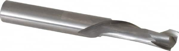 Onsrud - 3/8" Cutting Diam x 1-1/8" Length of Cut, 1 Flute, Compression Spiral Router Bit - Uncoated, Right Hand Cut, Solid Carbide, 3" OAL x 3/8" Shank Diam, Single Edge, 30° Helix Angle - A1 Tooling