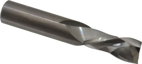 Onsrud - 1/2" Cutting Diam x 1-1/8" Length of Cut, 2 Flute, Compression Spiral Router Bit - Uncoated, Right Hand Cut, Solid Carbide, 3" OAL x 1/2" Shank Diam, Double Edge, 30° Helix Angle - A1 Tooling