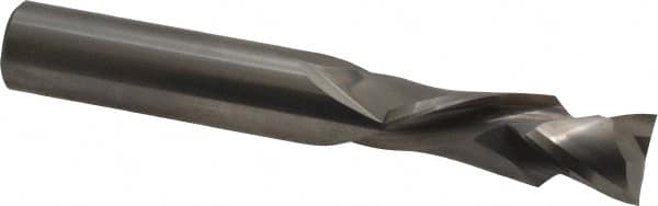 Onsrud - 1/2" Cutting Diam x 1-3/8" Length of Cut, 2 Flute, Compression Spiral Router Bit - Uncoated, Right Hand Cut, Solid Carbide, 3-1/2" OAL x 1/2" Shank Diam, Double Edge, 30° Helix Angle - A1 Tooling