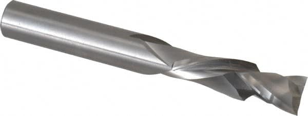 Onsrud - 1/2" Cutting Diam x 1-5/8" Length of Cut, 2 Flute, Compression Spiral Router Bit - Uncoated, Right Hand Cut, Solid Carbide, 4" OAL x 1/2" Shank Diam, Double Edge, 30° Helix Angle - A1 Tooling