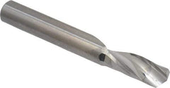 Onsrud - 1/4" Cutting Diam x 5/8" Length of Cut, 1 Flute, Upcut Spiral Router Bit - Uncoated, Right Hand Cut, Solid Carbide, 2" OAL x 1/4" Shank Diam, Single Edge - A1 Tooling