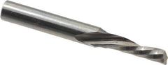 Onsrud - 3/16" Cutting Diam x 5/8" Length of Cut, 1 Flute, Downcut Spiral Router Bit - Uncoated, Right Hand Cut, Solid Carbide, 2" OAL x 1/4" Shank Diam, Single Edge, 21° Helix Angle - A1 Tooling