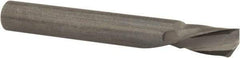 Onsrud - 1/4" Cutting Diam x 3/8" Length of Cut, 1 Flute, Downcut Spiral Router Bit - Uncoated, Right Hand Cut, Solid Carbide, 2" OAL x 1/4" Shank Diam, Single Edge, 21° Helix Angle - A1 Tooling