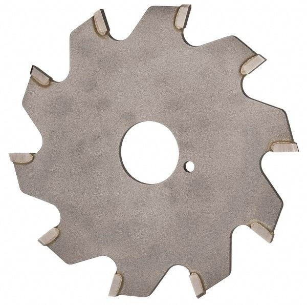 Onsrud - 3" Diam x 0.095" Blade Thickness x 5/8" Arbor Hole Diam, 10 Tooth Slitting and Slotting Saw - Arbor Connection, Right Hand, Uncoated, Carbide-Tipped, 0° Rake - A1 Tooling