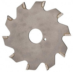 Onsrud - 3" Diam x 0.095" Blade Thickness x 5/8" Arbor Hole Diam, 10 Tooth Slitting and Slotting Saw - Arbor Connection, Right Hand, Uncoated, Carbide-Tipped, 0° Rake - A1 Tooling