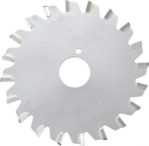 Onsrud - 3" Diam x 0.095" Blade Thickness x 5/8" Arbor Hole Diam, 20 Tooth Slitting and Slotting Saw - Arbor Connection, Right Hand, Uncoated, Carbide-Tipped, -5° Rake - A1 Tooling