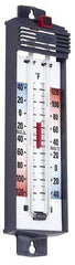 Taylor - -40 to 120°F, Min and Max Thermometer - 5 Inch Long x 4-3/8 Inch Wide, Push Button Reset Thermometer - A1 Tooling