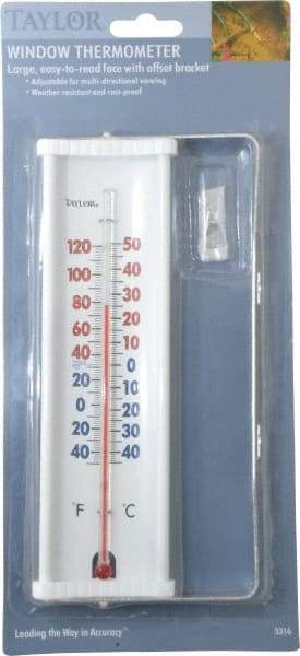 Taylor - -40 to 120°F, Window and Wall Thermometer - 8 Inch Long - A1 Tooling