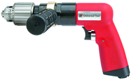 #UT8896 - 1/2" Non-Reversing - Air Powered Drill - Handle Exhaust - A1 Tooling