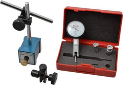 SPI - 0.0005" Graduation, 0-100 Dial Reading, Indicator & Base Kit - 0.0005 Inch Graduation, Includes Dial Test Indicator Set, Magnetic Base - A1 Tooling