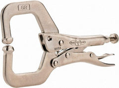 Irwin - 6" OAL C-Clamp Locking Pliers - 1-1/2" Jaw Depth, 2-1/8" Jaw Opening - A1 Tooling