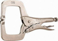 Irwin - 11" OAL C-Clamp Locking Pliers - 2-5/8" Jaw Depth, 3-3/8" Jaw Opening - A1 Tooling