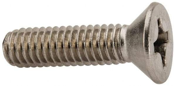 Value Collection - 5/16-18 UNC, 1-1/4" OAL Phillips Drive Machine Screw - Flat Head, Grade 316 Stainless Steel, Uncoated, Without Washer - A1 Tooling