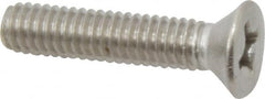 Value Collection - 5/16-18 UNC, 1-1/2" OAL Phillips Drive Machine Screw - Flat Head, Grade 316 Stainless Steel, Uncoated, Without Washer - A1 Tooling