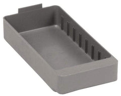 Quantum Storage - 28 Lb. Load Capacity, 11-5/8" Deep, Gray High-Impact Polystyrene Drawer Bin - 2-1/8" High x 5-9/16" Wide x 11-5/8" Long - A1 Tooling