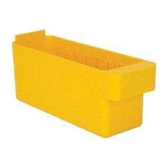 Quantum Storage - 28 Lb. Load Capacity, 11-5/8" Deep, Yellow High-Impact Polystyrene Drawer Bin - 4-5/8" High x 3-3/4" Wide x 11-5/8" Long - A1 Tooling