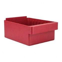 Quantum Storage - 28 Lb. Load Capacity, 11-5/8" Deep, Red High-Impact Polystyrene Drawer Bin - 4-5/8" High x 8-3/8" Wide x 11-5/8" Long - A1 Tooling