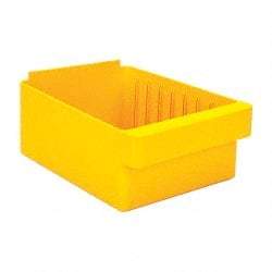 Quantum Storage - 28 Lb. Load Capacity, 11-5/8" Deep, Yellow High-Impact Polystyrene Drawer Bin - 4-5/8" High x 8-3/8" Wide x 11-5/8" Long - A1 Tooling