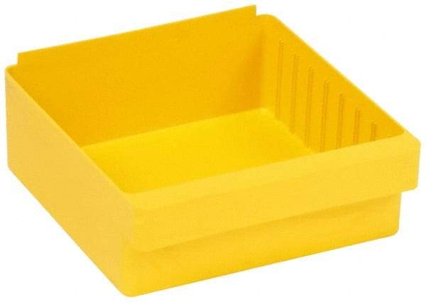 Quantum Storage - 28 Lb. Load Capacity, 11-5/8" Deep, Yellow High-Impact Polystyrene Drawer Bin - 4-5/8" High x 11-1/8" Wide x 11-5/8" Long - A1 Tooling