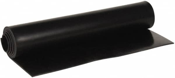 Made in USA - 36" Wide, 0.093" Thick, Buna-N Rubber Foam Sheet - 45 to 55 Durometer, Black, -40 to 212°F, 1,500 psi Tensile Strength, Cut-to-Length - A1 Tooling