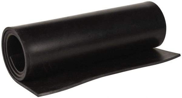 Made in USA - 36" Wide, 3/16" Thick, Buna-N Rubber Foam Sheet - 45 to 55 Durometer, Black, -40 to 212°F, 1,500 psi Tensile Strength, Cut-to-Length - A1 Tooling