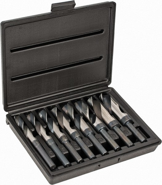 Triumph Twist Drill - 9/16 to 1", 118° Point, Oxide Finish, High Speed Steel Reduced Shank Drill Bit Set - A1 Tooling