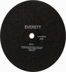 Everett - 14" Cutoff Wheel - 1/8" Thick, 1" Arbor, Use with Gas Powered Saws - A1 Tooling