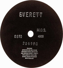 Everett - 12" Aluminum Oxide Cutoff Wheel - 1/8" Thick, 1" Arbor, Use with Gas Powered Saws - A1 Tooling